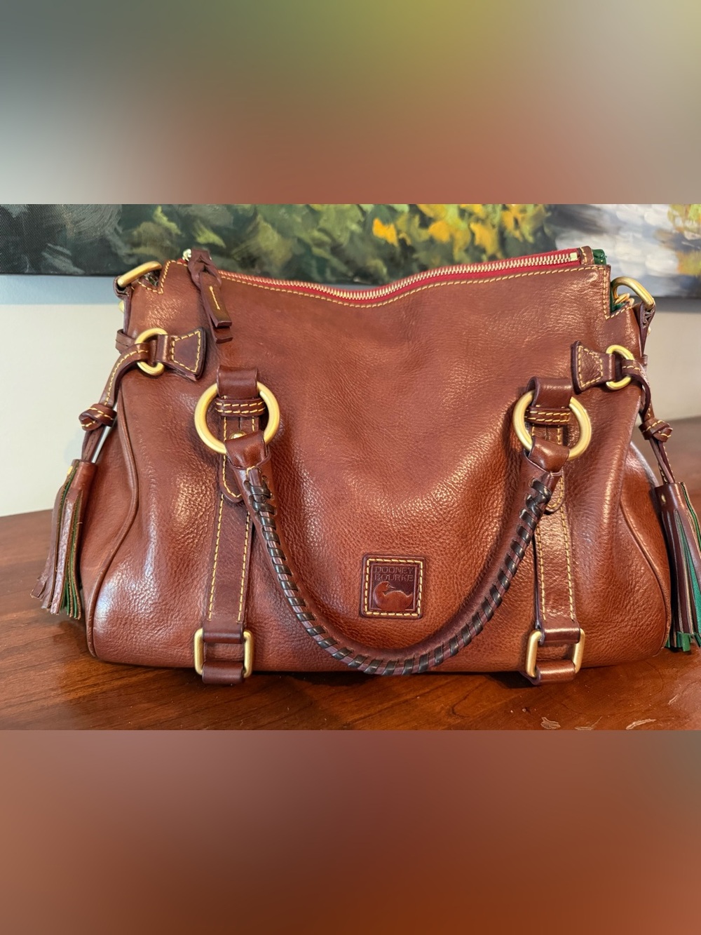 🤎 Dooney & Bourke OG Florentine Satchel // Chestnut 🤎 - Picture 8 of 16